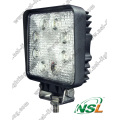 Luz de trabajo LED de alta calidad 18W para vehículos todoterreno SUV Rectángulo Luz de inundación LED para automóvil Luz de trabajo LED